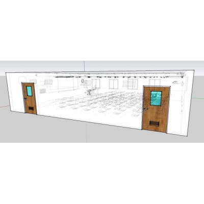 Aula para 50 estudiantes