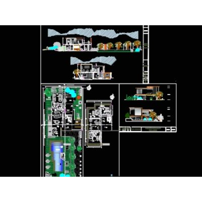 Proyecto de vivienda de campo tipo club.
