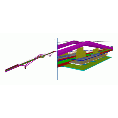 3d puente peatonal