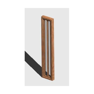 Ventana Vertical Madera Estilo Moderno