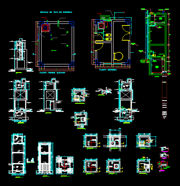 Elevated Tank In DWG | CAD library