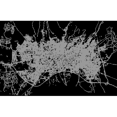 Plano de la ciudad de granada (espana)