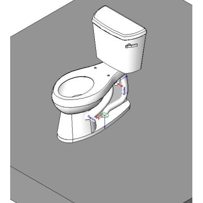 Inodoro con Mochila - 3D - Kohler Clase Cinco Highline 3889TR