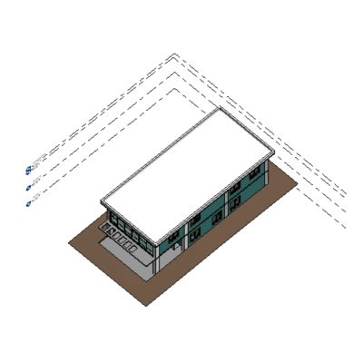 Oficina administrativa de dos pisos