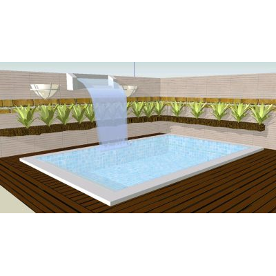 Piscina y cascada