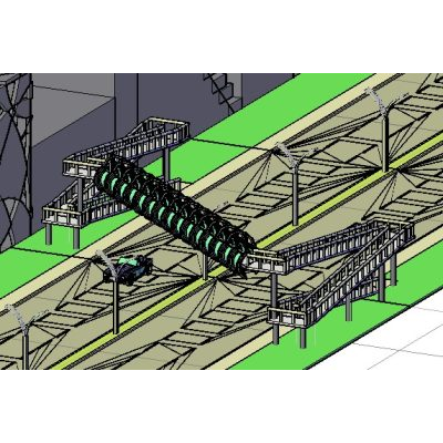 Innovador Puente Peatonal