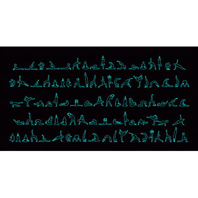 Pilates y yoga people silhouettes
