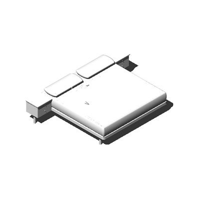 Cama matrimonial en 3d