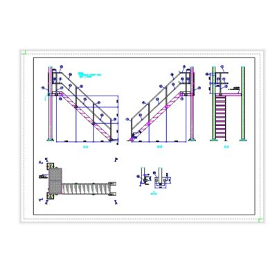 Escalera tipica para plataformas