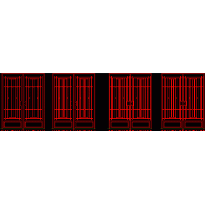 Puerta de acceso de hierro