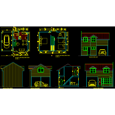 Vivienda economica en 2 plantas