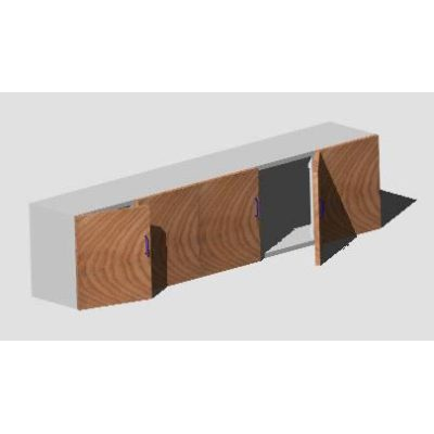 Alacena de 2.50 mts 3d