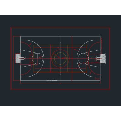 Plan multipurpose sports field.
