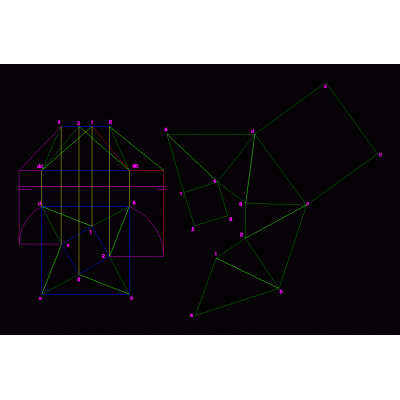 truncated pyramid rotated base