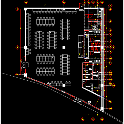 Plano de Distribución de Casino Moderno