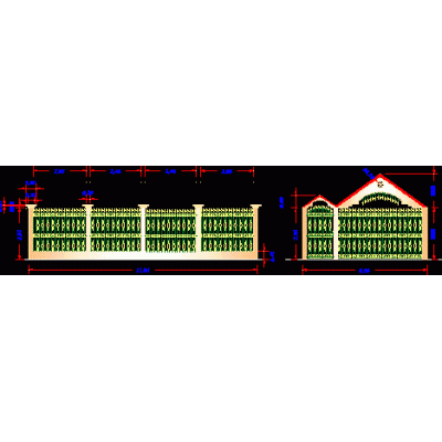 Artistic enclosure - front view