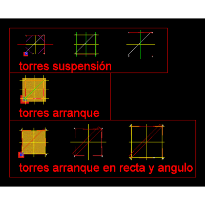 High tension tower foundation templates