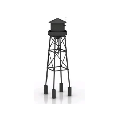 torre de água 3d