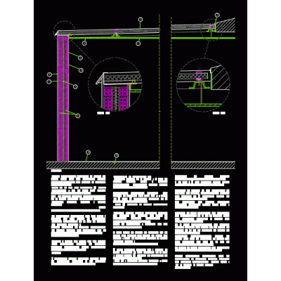 Seccion constructiva panel sandwich
