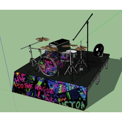 Escenario y bateria