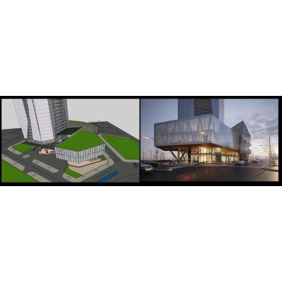 Edificio de oficinas 3d