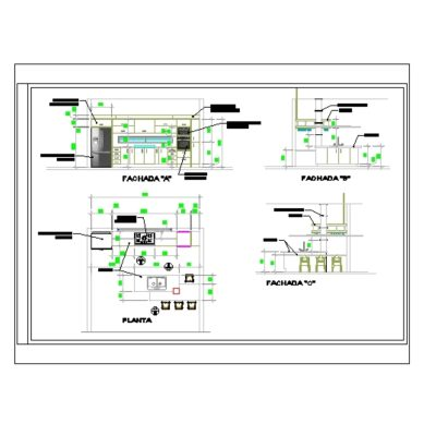 Proyecto cocina empotrada ambientada