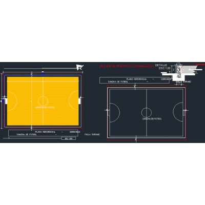Diseno de Cordones para Cancha de Futbol