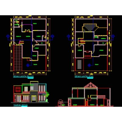 Rumah desain 2 lantai sederhana minimalis