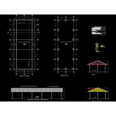 Plano Completo de Salon Multiuso