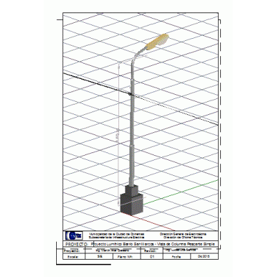 Planos columna ap 3d