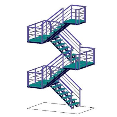 Escalera metalica