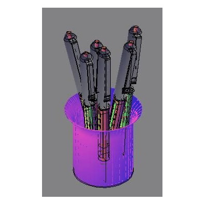 Markers in 3D Pencil Holders