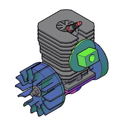 Motor 40cc 3d