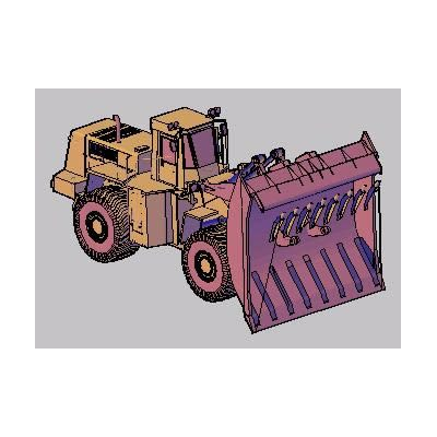 Topadora cargadora. 3d