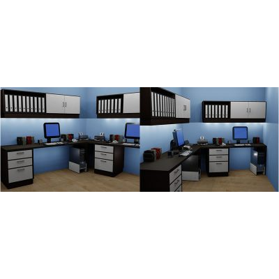 Escritorio 3d - oficina