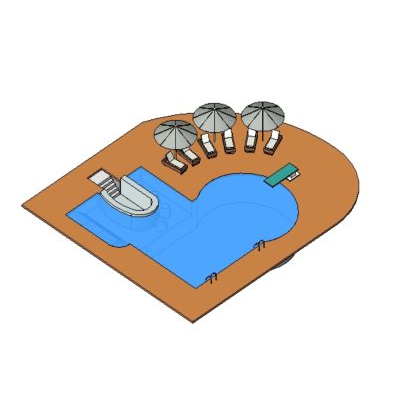 Proyecto de piscina en revit