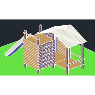 Casita de juegos 3d