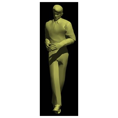 Hombre caminando 3d