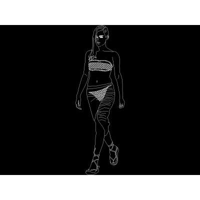 persona che cammina in elevazione