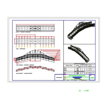 Plano puente estructural