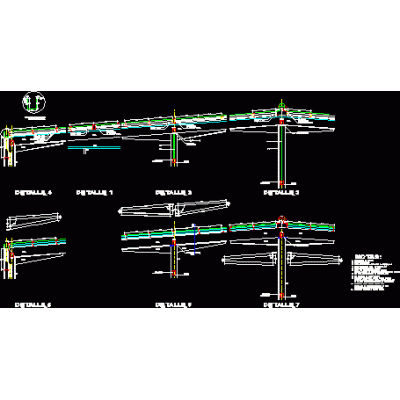 Nave industrial 001 - corte por cubierta