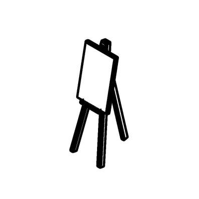 Caballete para pintar 3d