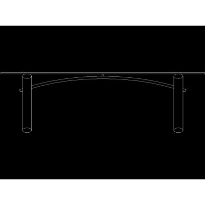 Mesa con Soporte Curvo