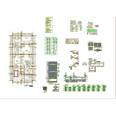 Vivienda unifamiliar de 2 pisos con detalles estructurales