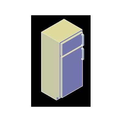Refrigerador Vertical 3D