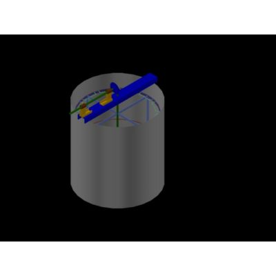 Centrifugadora manual para miel - 3d