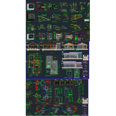 Construction Details of a Building and a House
