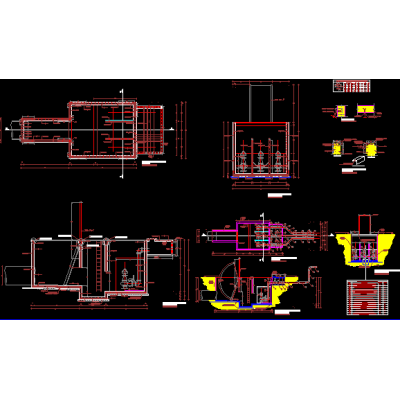 Carcamo de bombeo (planos arquitectonico; estructural y electrico)
