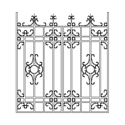 Blacksmith gate - wrought iron