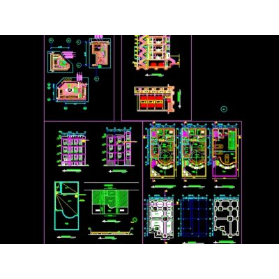 Proyecto de casa residencial de tres pisos